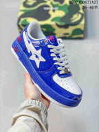 BAPE STA Low Blue and White Sneakers 712270RRU