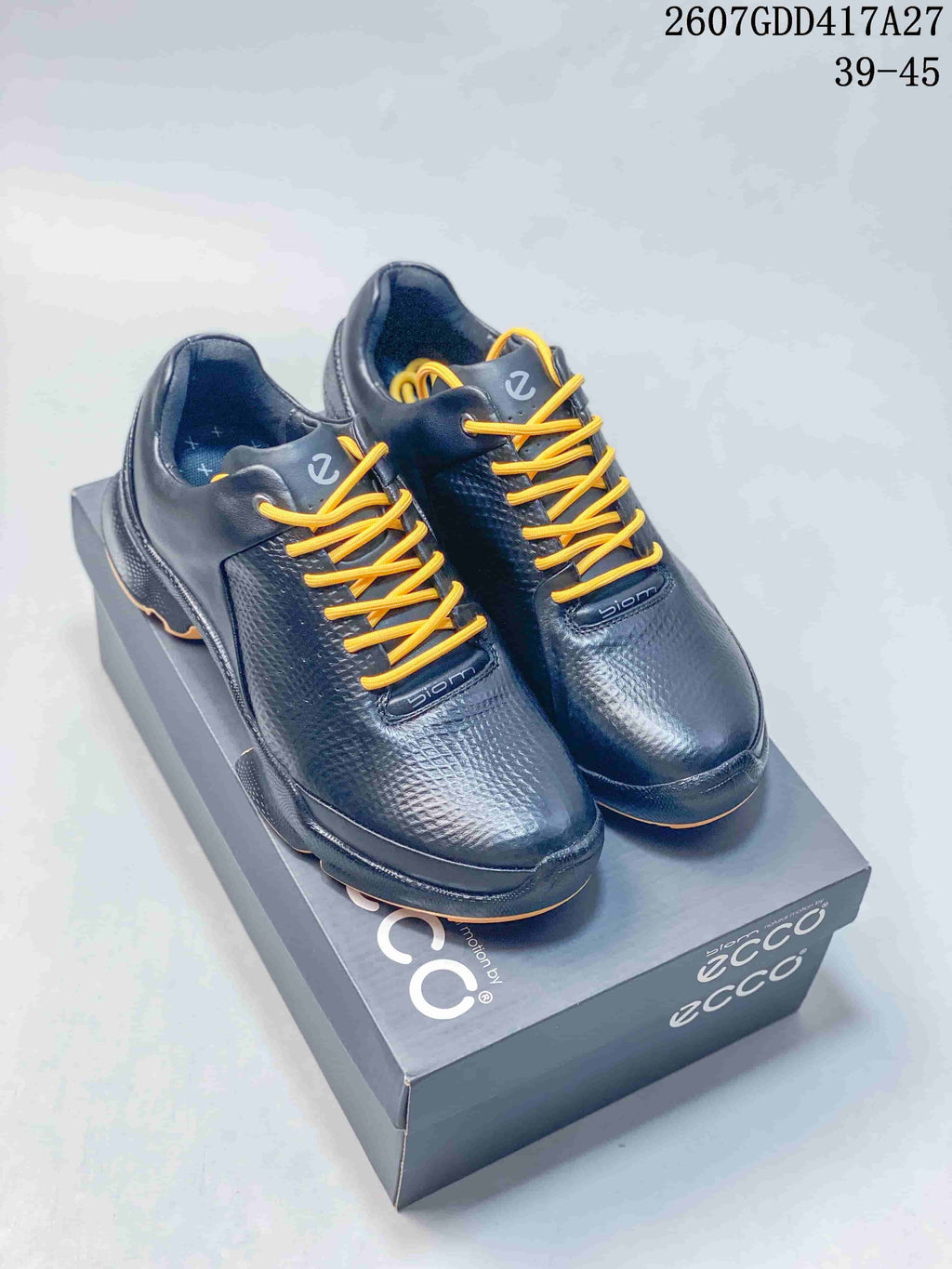 ECCO BIOM Black Lace-Up Casual Sneakers 2607GDD417A27