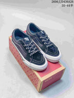 Vans SK8-Low Black White Skull Low-Top Sneakers