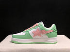 BAPE Bape Sta Low-Top Sneakers Mint Green and Pink