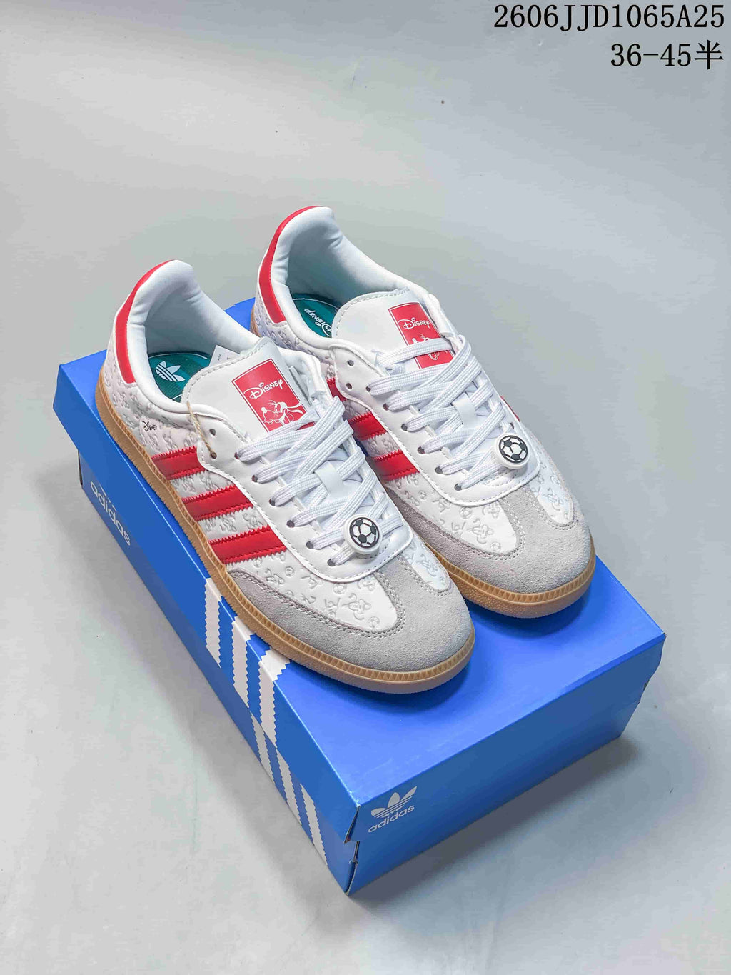 Adidas Originals Samba Vegan OG Disney Sneakers White Red