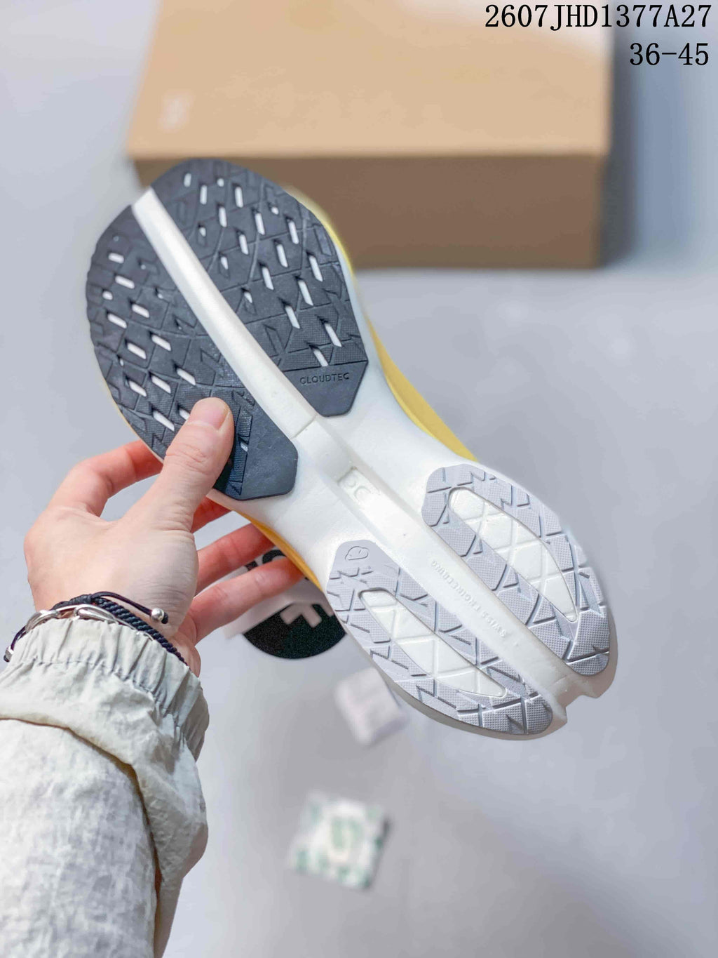 On Cloudmonster 3 Hyper White Yellow Sneakers JHD1377A27