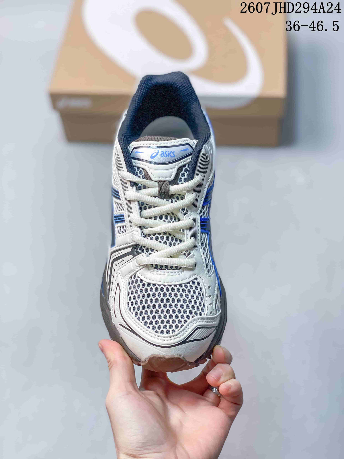 ASICS Gel-Kayano 14 White Blue Gray Sneakers