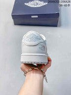 Jordan Low-Top Sneakers in White and Light Grey