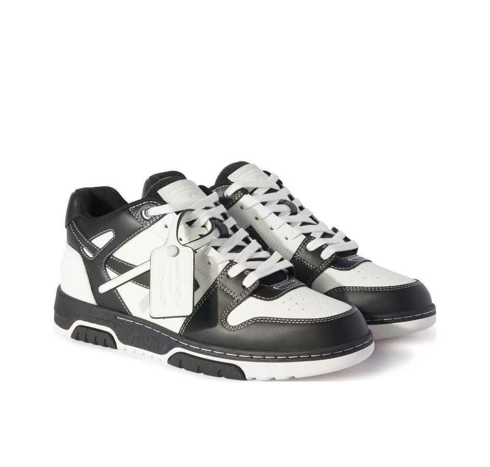 OFF-WHITE Out Of Office Low-Top Sneakers Black White