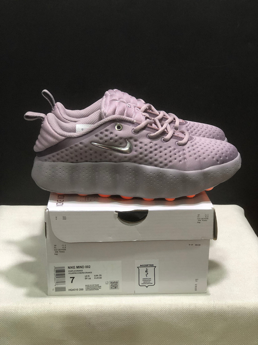 Nike Mind 002 Purple Orange Training Sneakers
