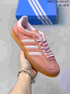 adidas Gazelle Indoor Sneakers Pink White Gum 07JJD1081A21