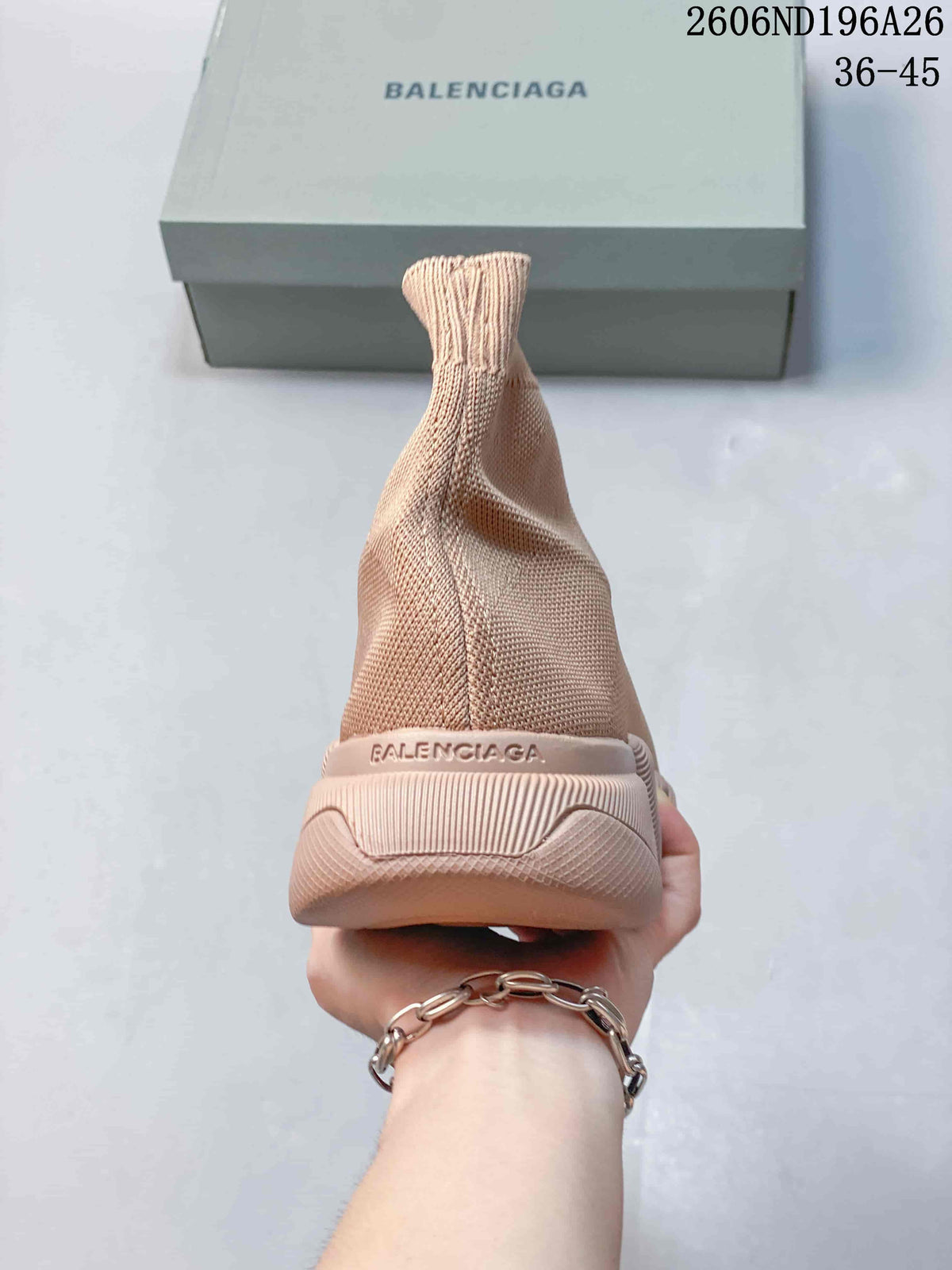 Balenciaga Knit Sock Sneakers Beige 2606ND196A26