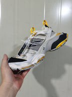 1170 Grey Black Yellow Suede Mesh Sneakers