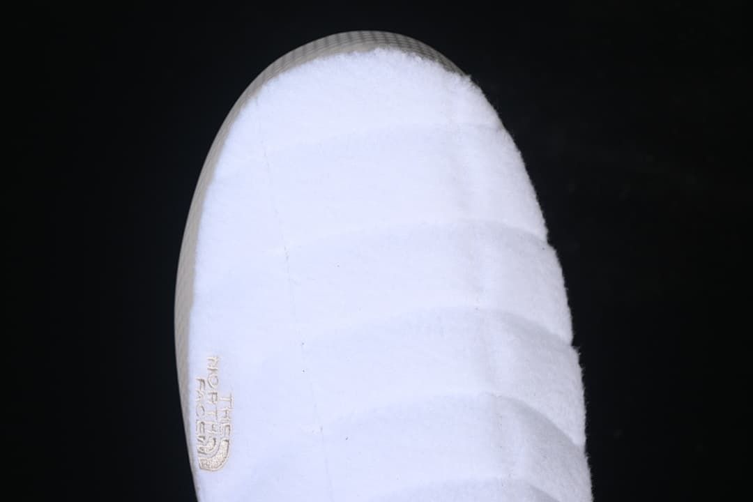 The North Face Thermoball Traction Mule in Beige and White
