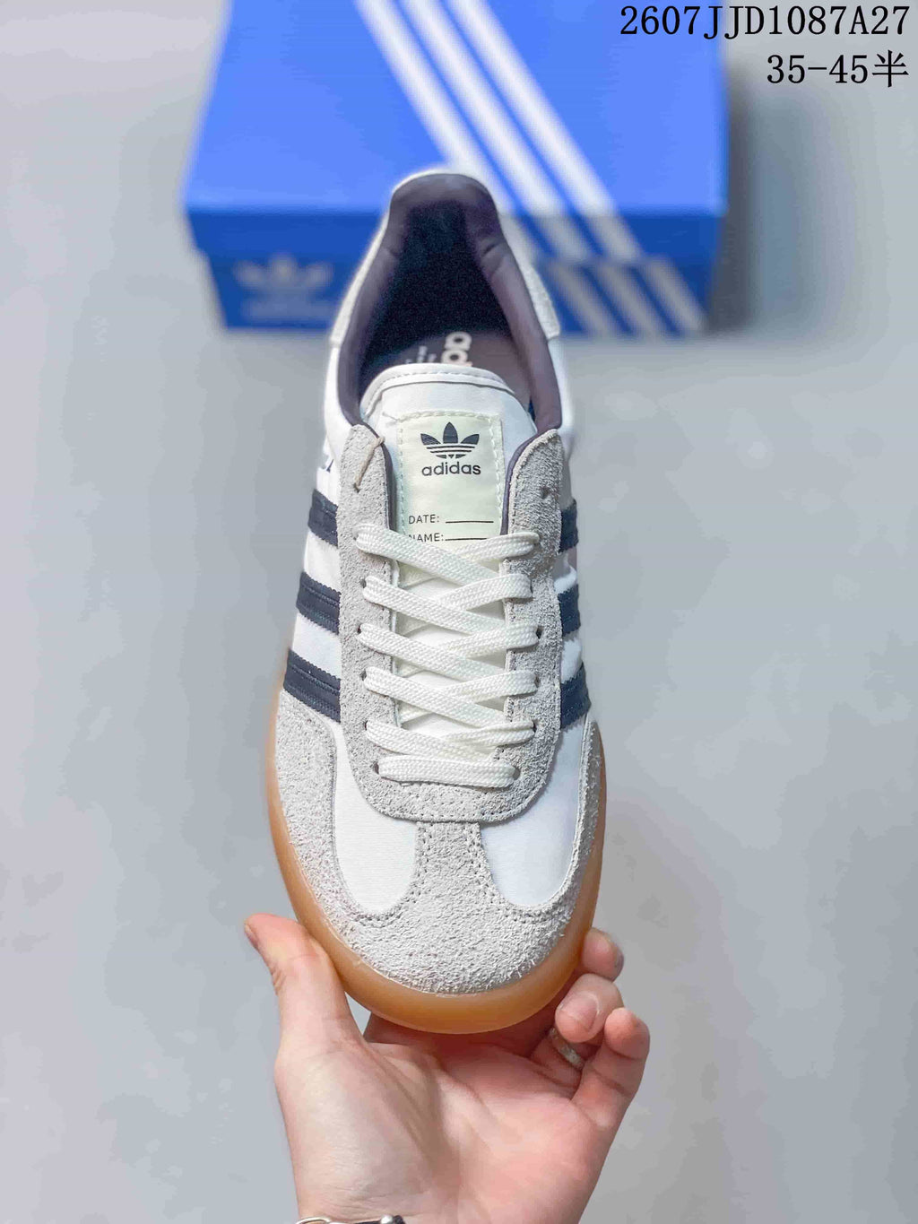 adidas Originals Gazelle Low-Top Sneakers White Navy Gum