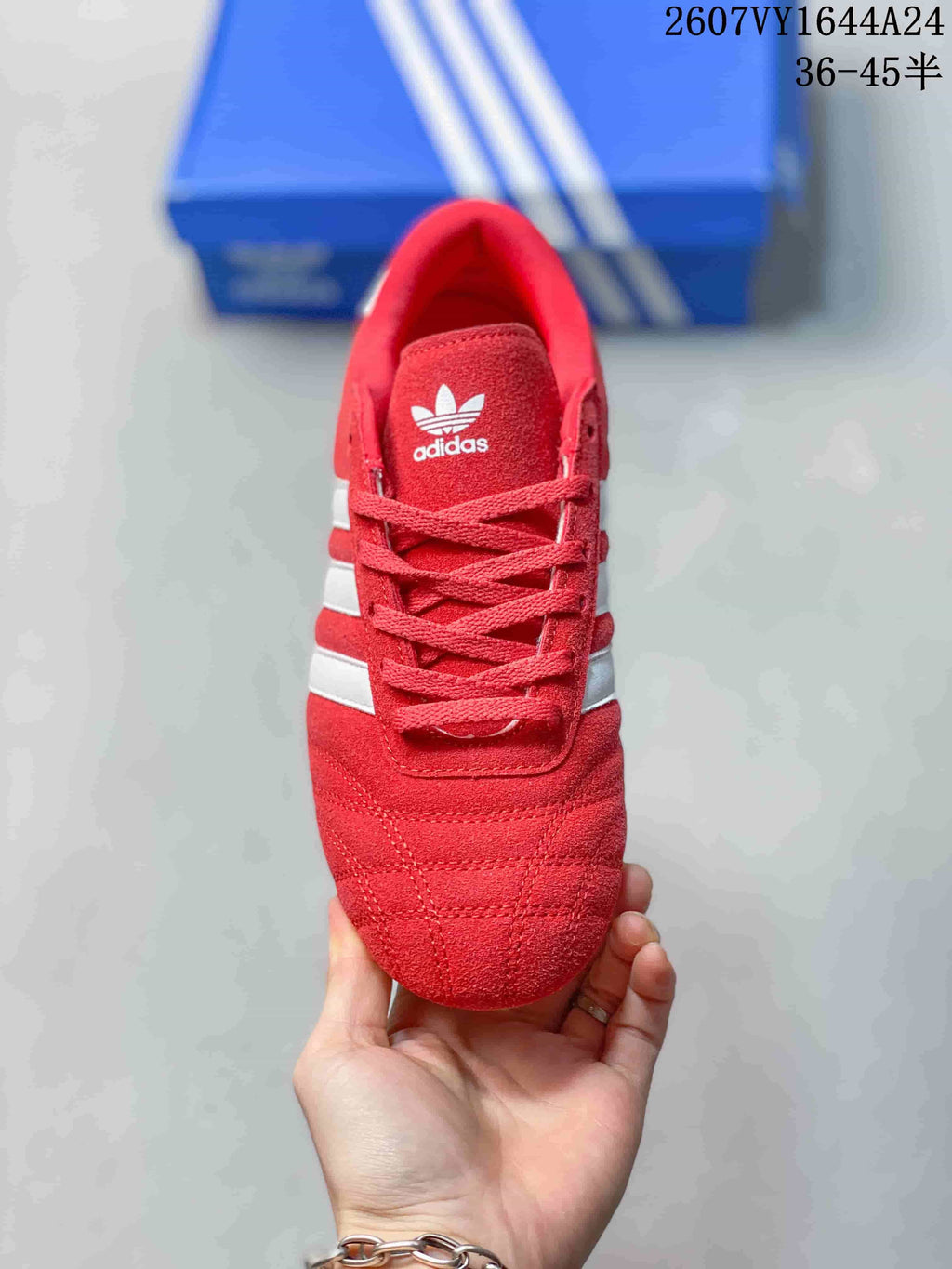 adidas Taekwondo Low-Top Sneakers Red White 2607VY1644A24