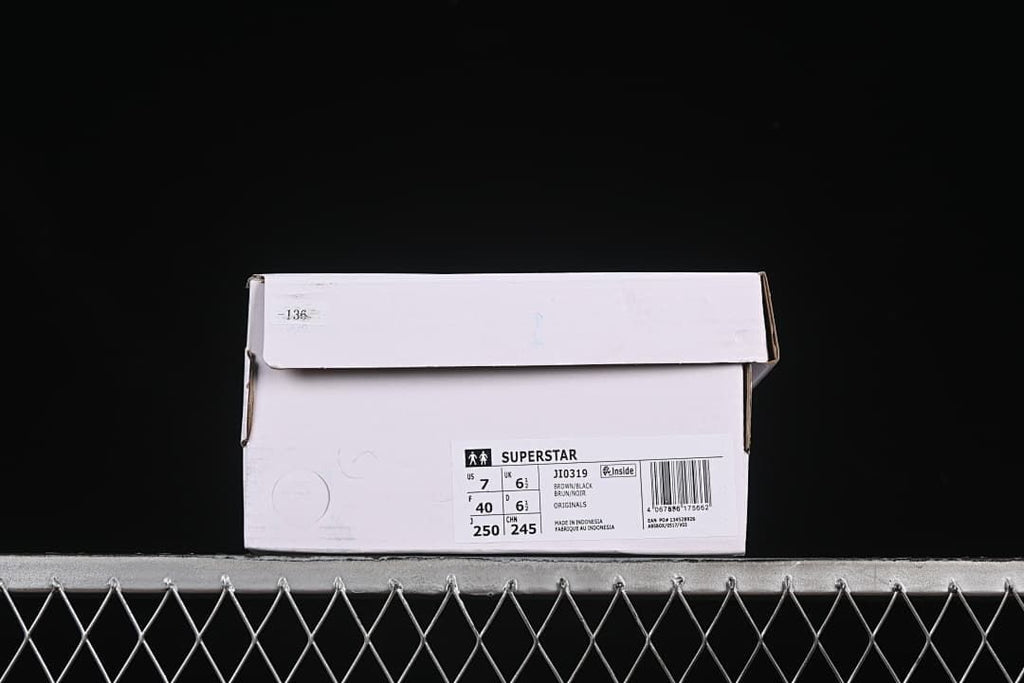 Adidas Superstar JI0319 Black and White Sneakers