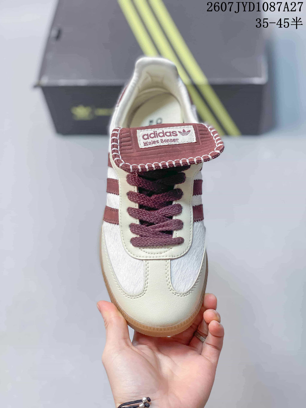 adidas Originals Samba ADV Sneakers Cream Burgundy
