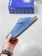Birkenstock Zurich Suede Clog Sandals Blue 2605JXD291A11