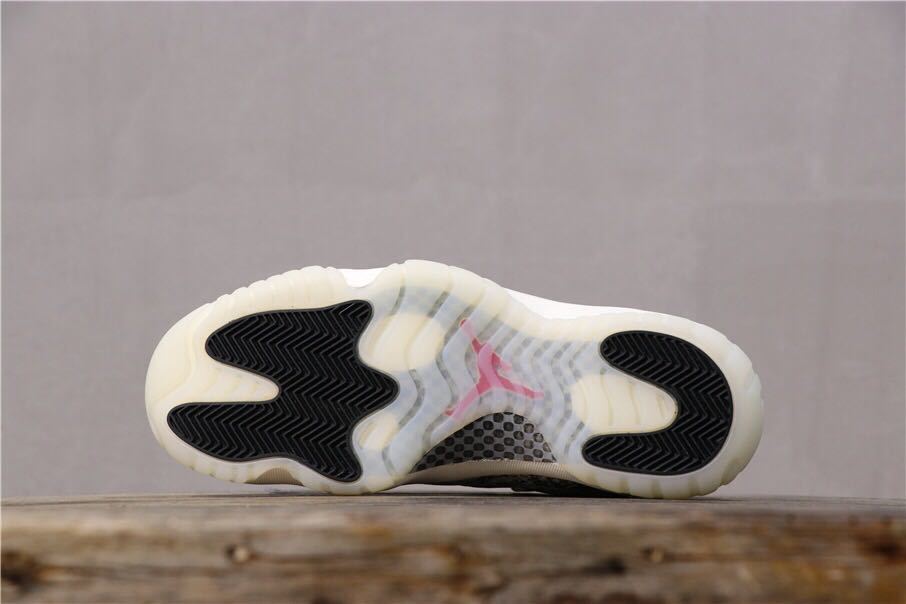 Jordan Air Jordan 11 Retro Low White Black Snakeskin Sneakers