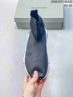 Balenciaga Sock-Style Sneakers Dark Gray 2606JDY196A26