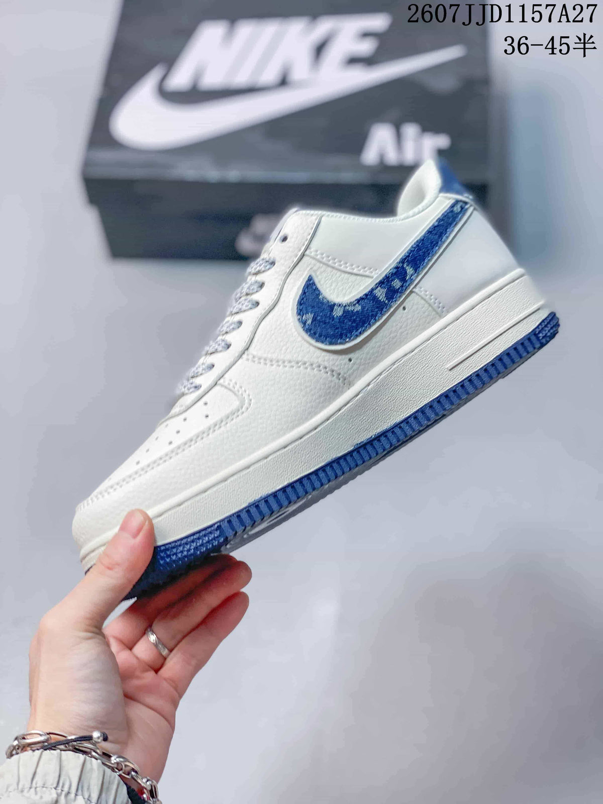 Nike Air Force 1 ’07 Low White Blue Sneakers 2607JJD1157A27