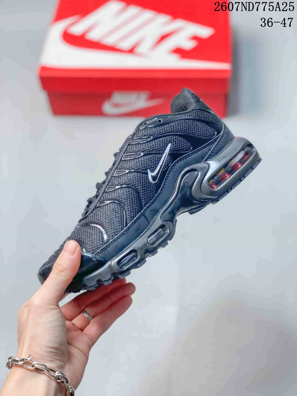 Nike Air Max Plus TN Black Low-Top Sneakers