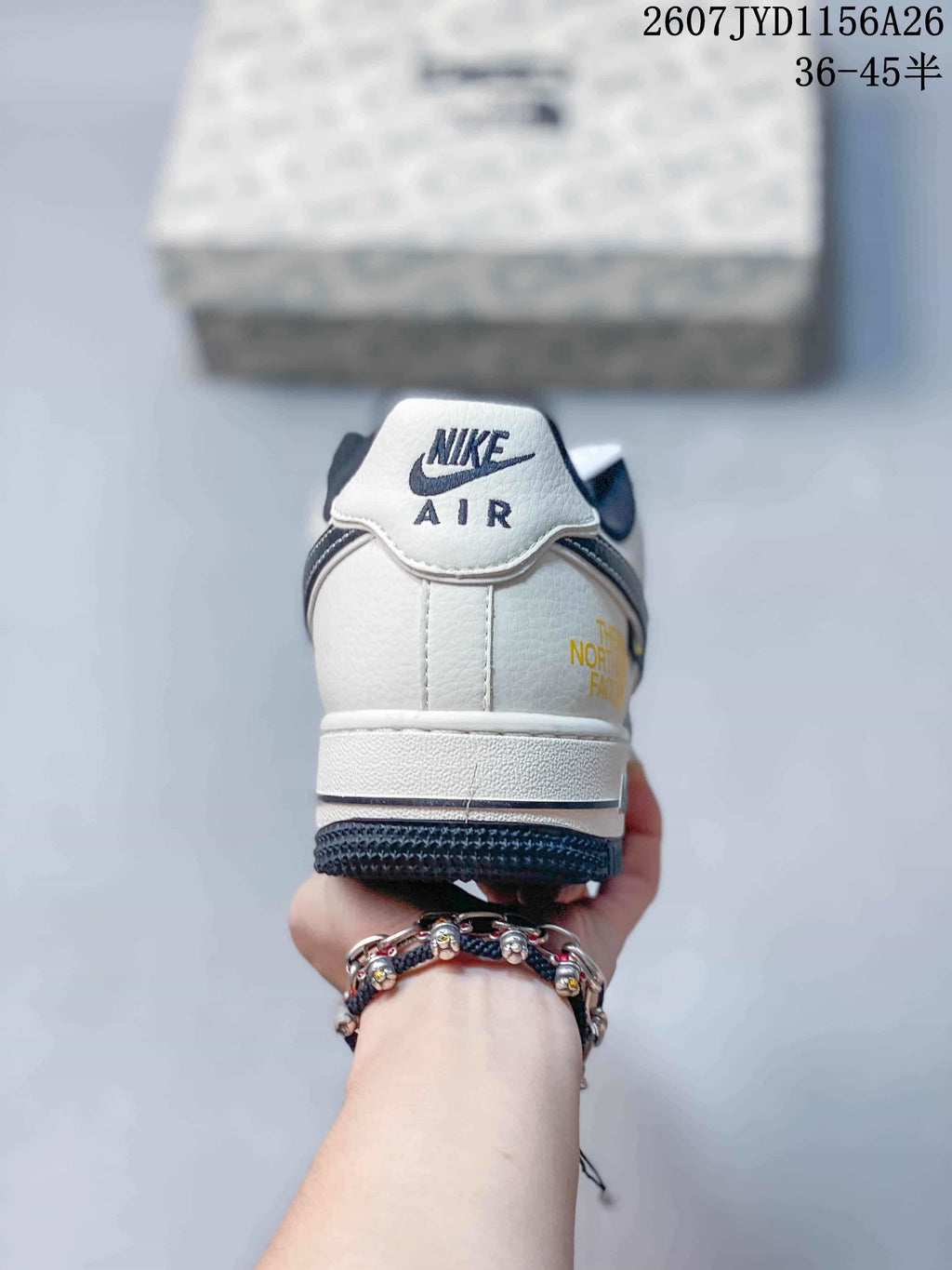 Nike Air Force 1 Low White Navy Yellow Sneakers