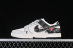 Nike SB Dunk Low Louis Vuitton-Style Black and White Sneaker