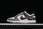 Nike SB Dunk Low Gray Patterned Low-Top Sneakers