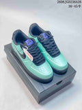 Nike Air Force 1 '07 Low Sneakers in Mint Green and Navy