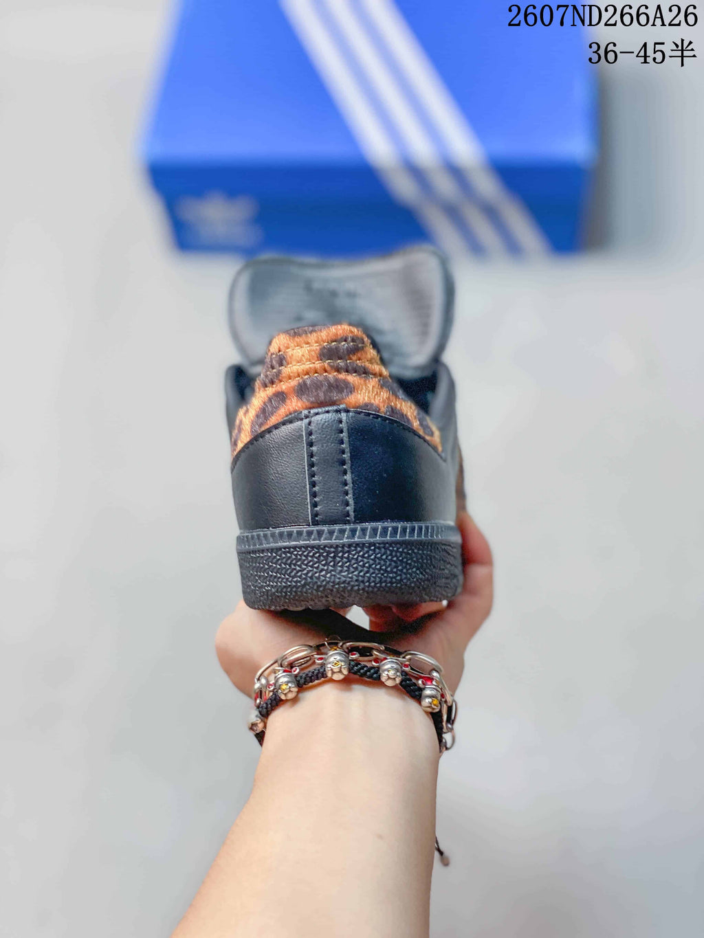 adidas Originals Samba OG Black Sneakers with Patterned Stripes