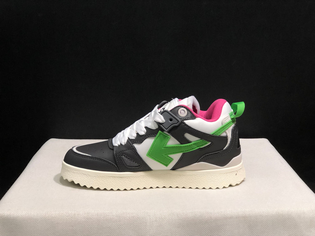 Off-White Out Of Office Sneakers Black Grey Green