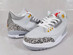 Jordan Air Jordan 3 Retro White Grey Orange Sneakers