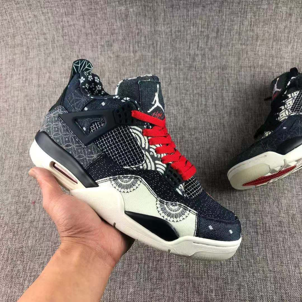 Jordan Air Jordan 4 SE Sashiko Sneakers Navy Black Red