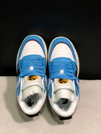 Off-White Blue and White Low-Top Sneakers