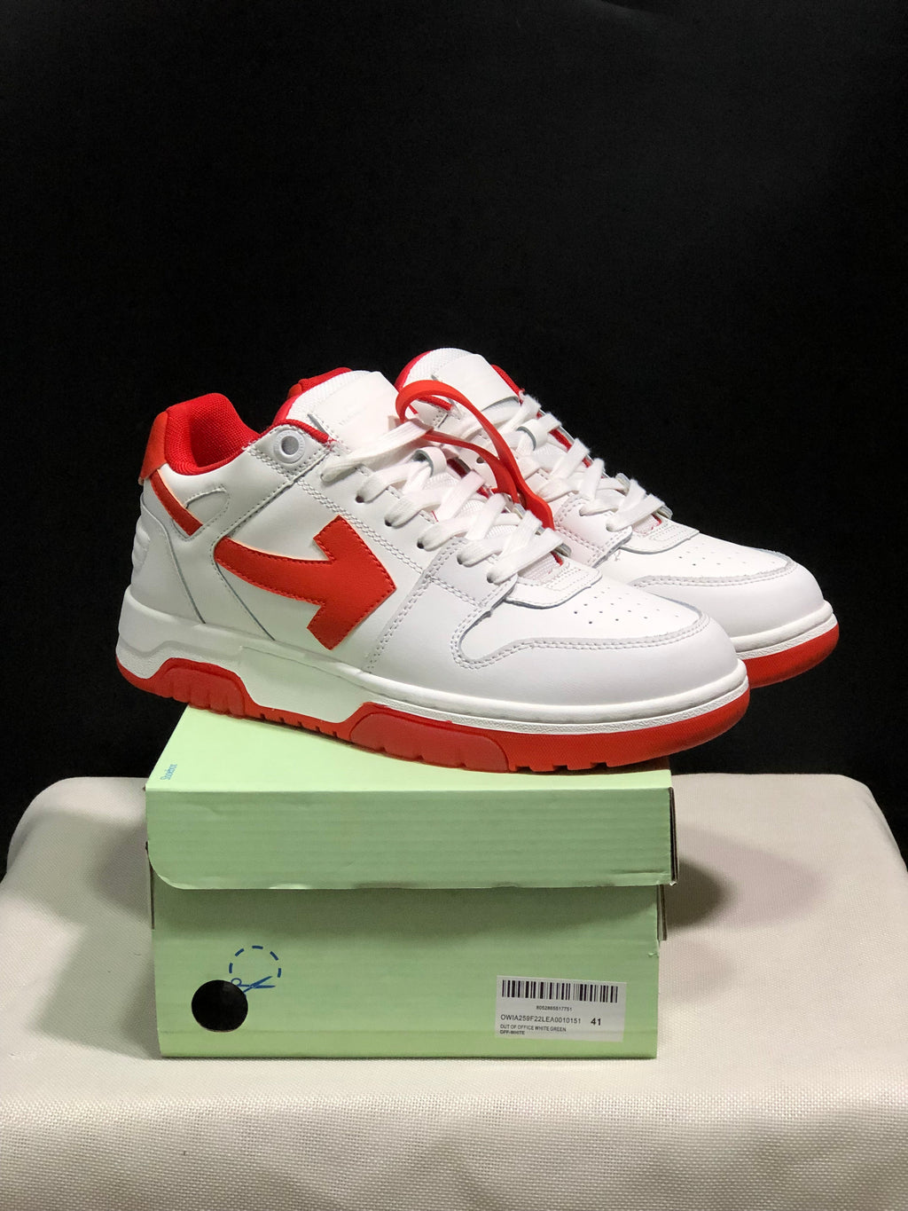 Off-White Out Of Office Low-Top Sneakers White Red