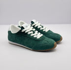 Alo Green Low-Top Sneakers with White Details