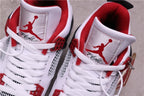 Jordan Air Jordan 4 Retro White Red Black Sneakers