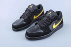 Jordan 1 Low Black and Yellow Sneakers 071
