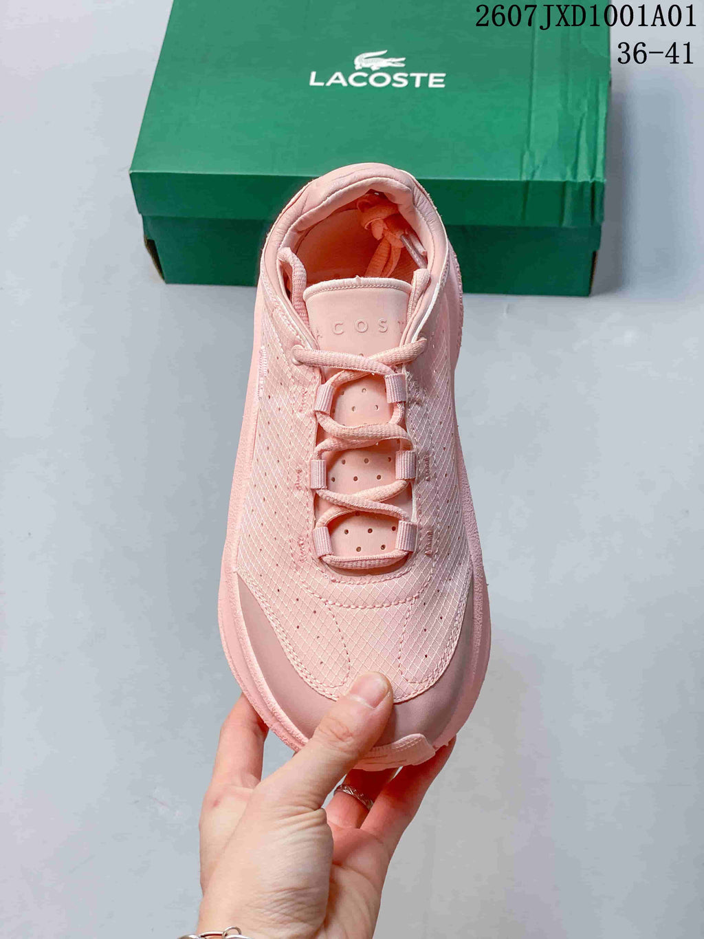Lacoste JXD1001A01 Pink Lace-Up Sneakers