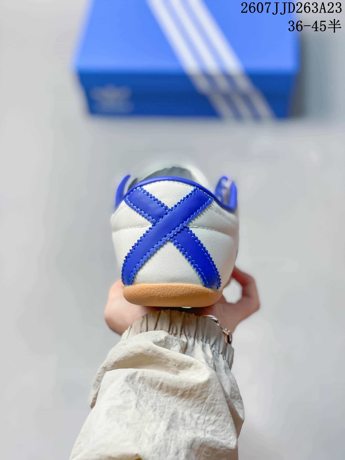 adidas Tokyo Sneakers White Blue Red Gum Sole