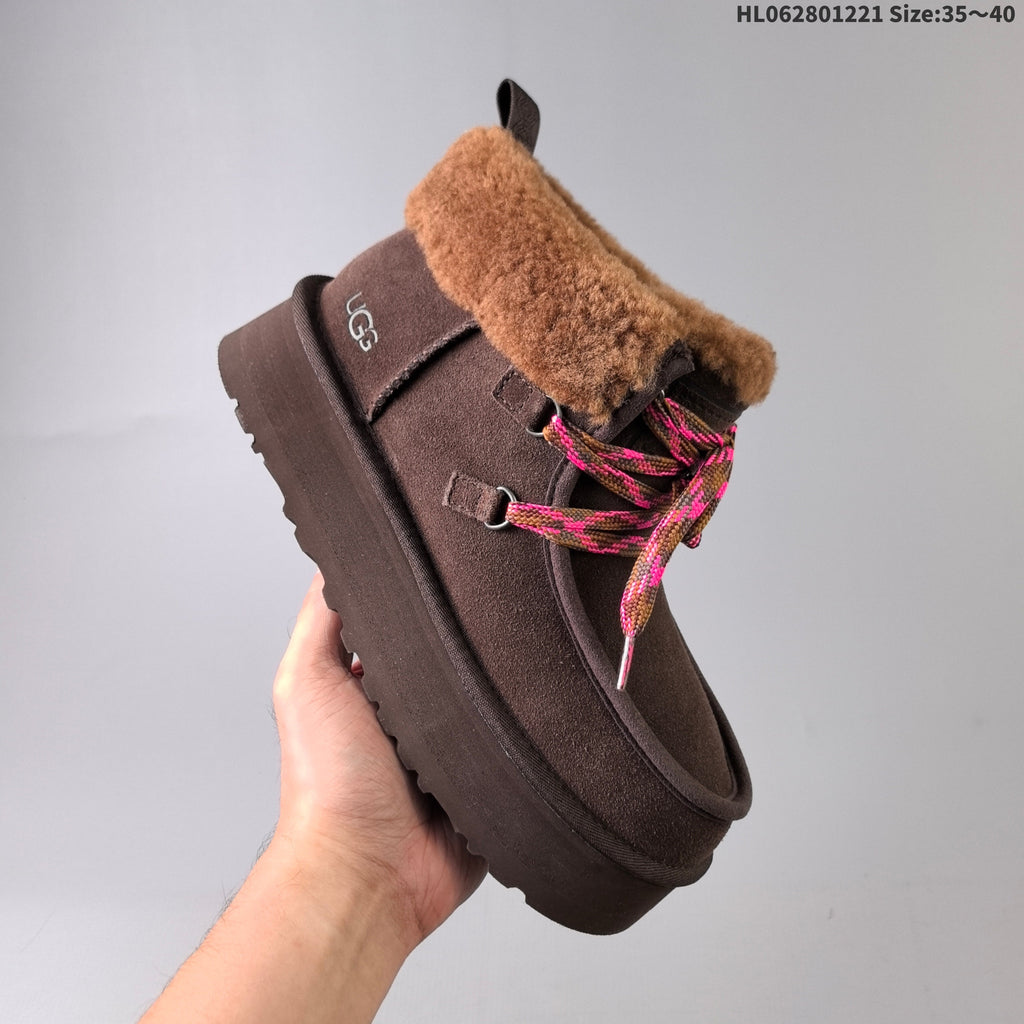 UGG Classic Mini II Lace-Up Platform Boots