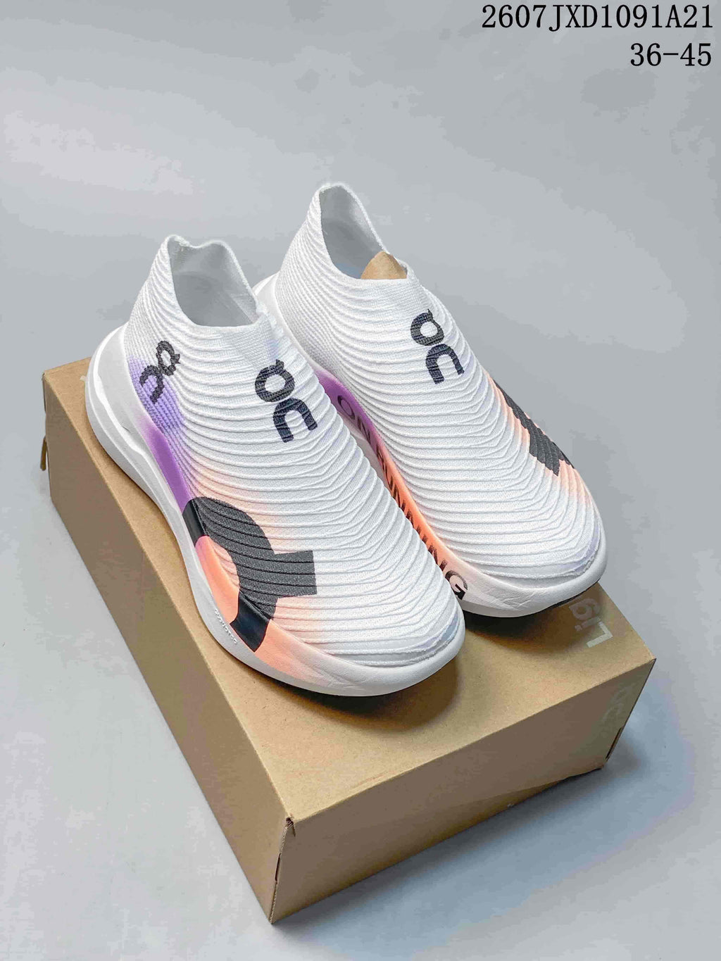 On Cloudboom Strike LS Slip-On Running Shoes White