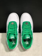 BAPE Sta Low-Top Sneakers White Green