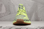 Yeezy Boost 350 V2 Sneakers in Lime Green and Brown