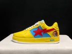 BAPE Bapesta Low-Top Sneakers Yellow Blue Red