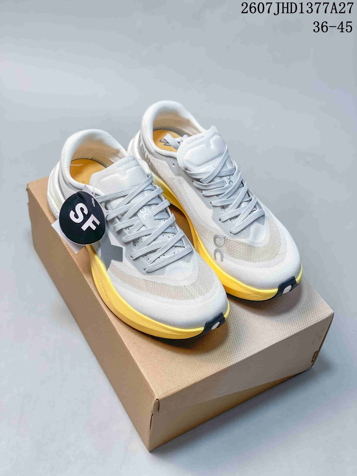On Cloudmonster 3 Hyper White Yellow Sneakers JHD1377A27