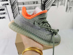Yeezy 350 V2 Kids Sneakers in Grey and Orange