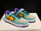 Bape Sta Low-Top Sneakers Mint Green Purple Yellow