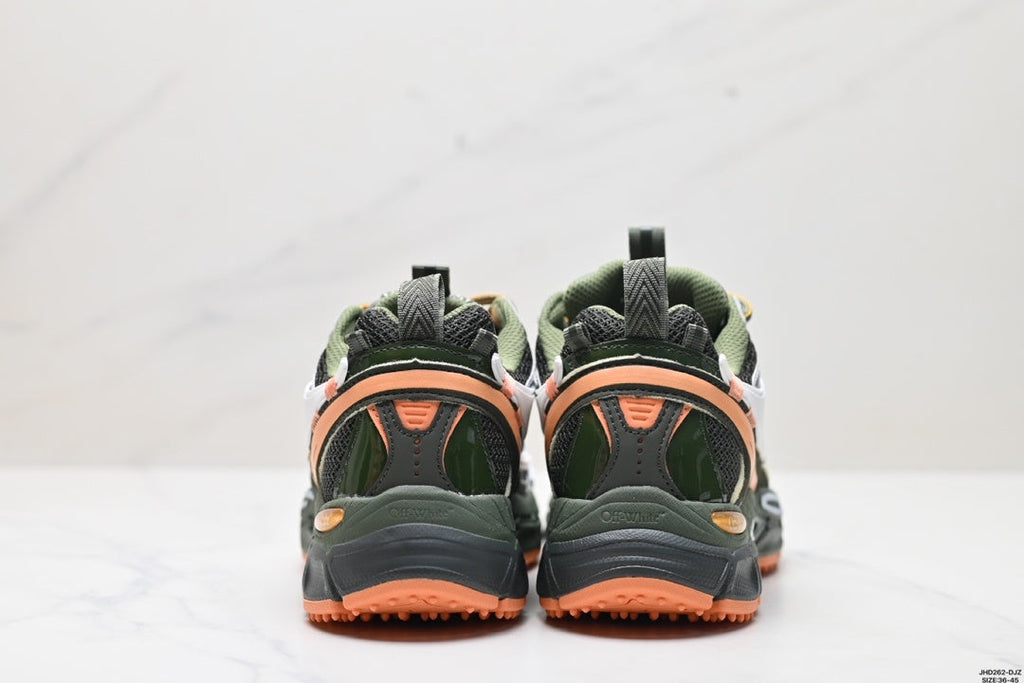OFF-WHITE Be Right Back Chunky Sneakers Dark Green