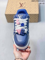 Louis Vuitton Trainer Maxi Blue Low-Top Sneakers 2607JYD891A21