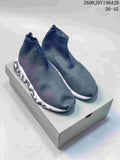 Balenciaga Sock-Style Sneakers Dark Gray 2606JDY196A26