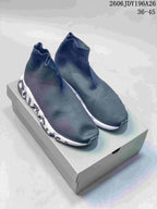 Balenciaga Sock-Style Sneakers Dark Gray 2606JDY196A26